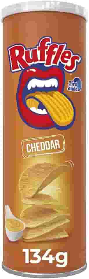 Salgadinho a Base De Batata Cheddar Ruffles Tira Onda Elma Chips Tubo 134G