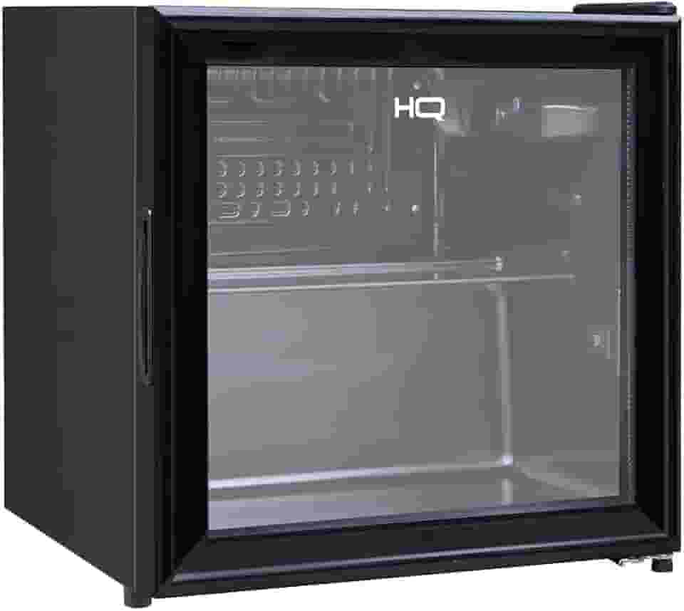 Frigobar Expositor Vertical HQ Vidro Duplo 50 Litros Preto HQ-50FBPV (220V)