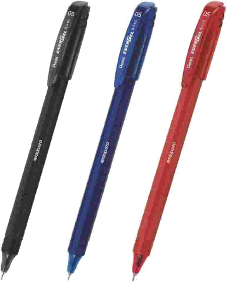 Pentel Caneta Gel Energel Makuro 0.5mm Kit 3 Cores SM/BLN415-ABC