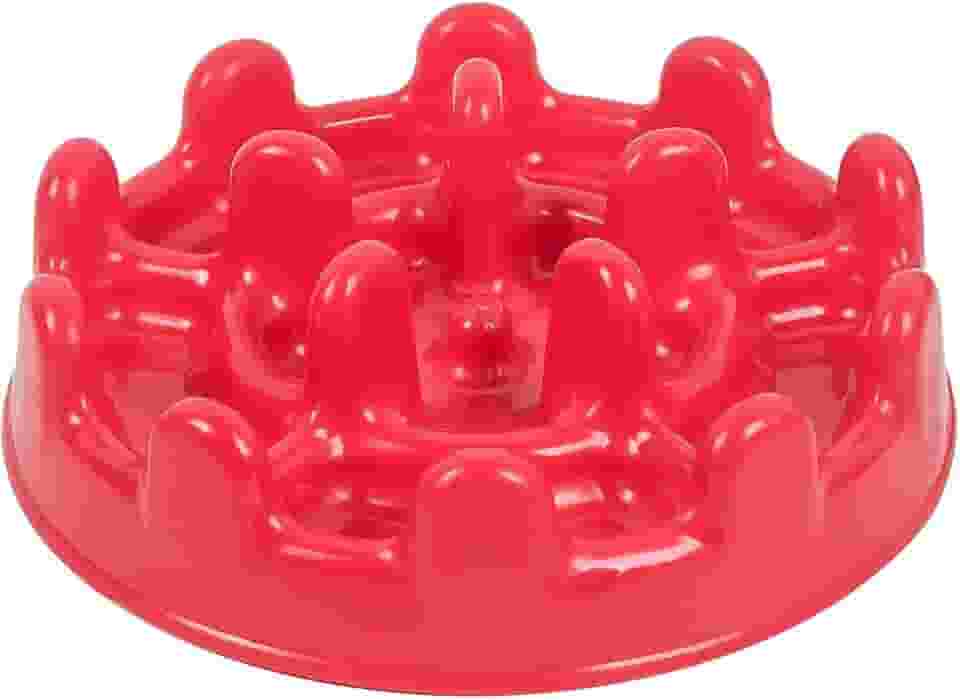 Comedouro Lento Funcional Mini Pet Fit Vermelho Pet Games para Gatos