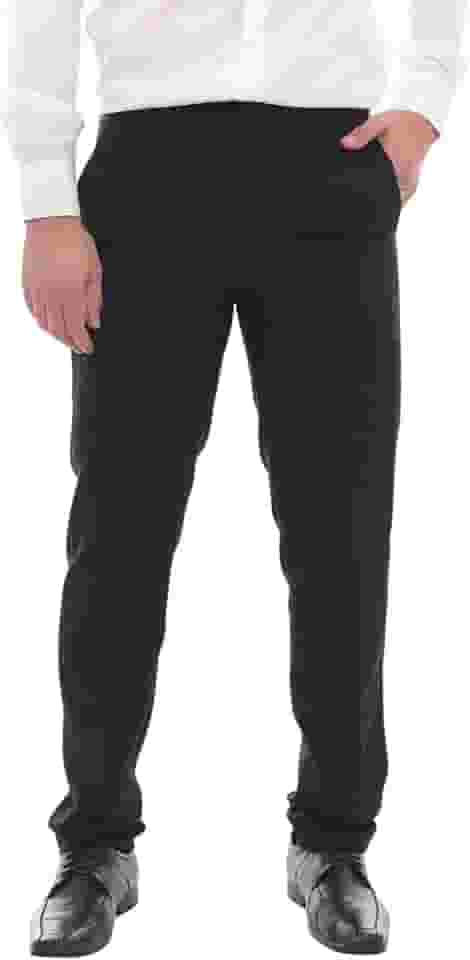 Calça Social Masculina Slim Oxford Calça de Terno Social Preto