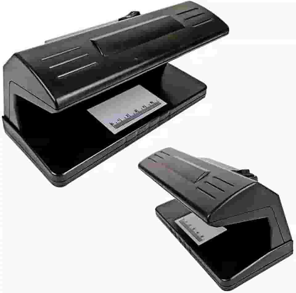 Detector Dinheiro Nota Falsa Luz Negra UV Identifica Cedula Fraude