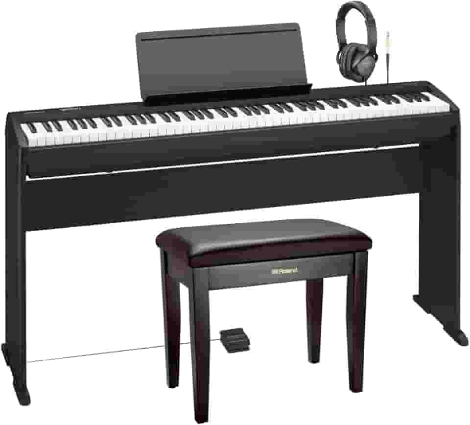 Kit Piano Digital Roland FRP-2 acr com Banco, Estante e Fone de Ouvido