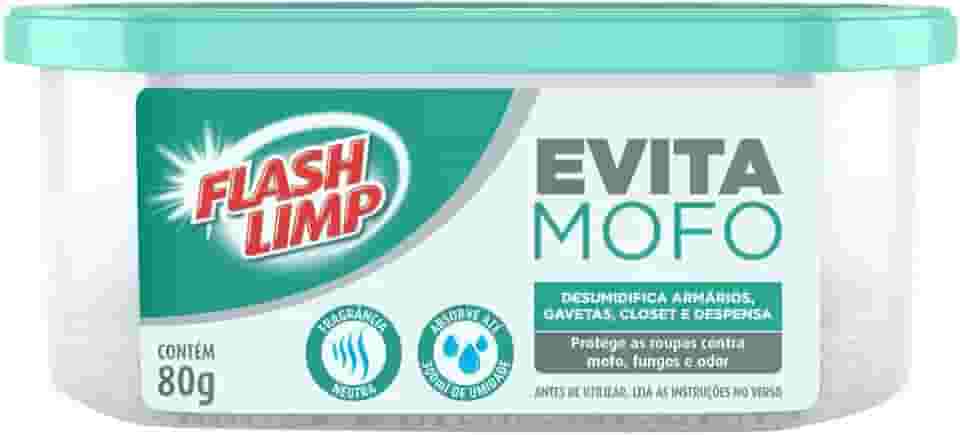 Flash Limp - Evita Mofo Desumidificador Armários, Guarda Roupa 80g - AMO1874