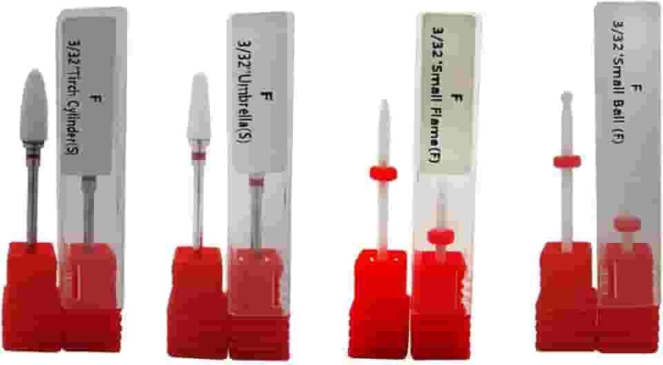 Kit 4un Brocas Cerâmica Unhas Polygel Manicure Profissional (Kit 4002)