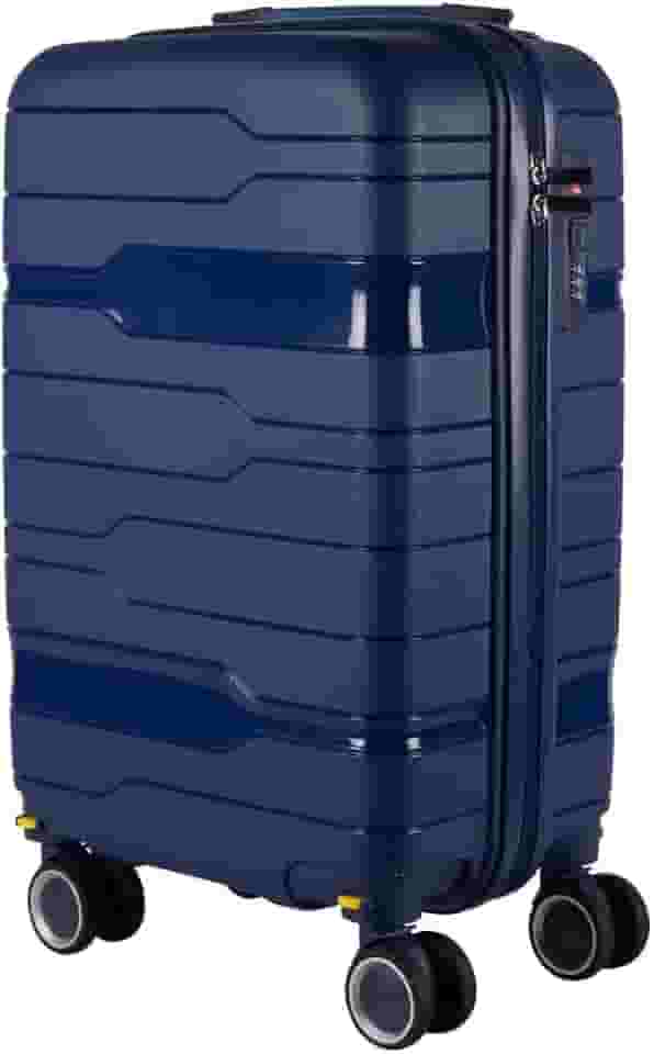 Mala de bordo em Polipropileno 4 rodas 360º - AeroMalas Japão (Azul Escuro)