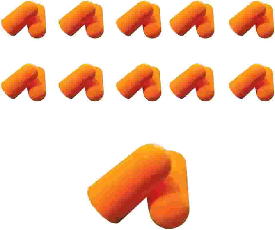 Kit 10 Pares Protetor Auricular de Espuma Moldável | Tampão de Ouvido para Dormir, Estudar, Viajar e Redução de Ruído | Abafador Contra Ronco - Pax Auris