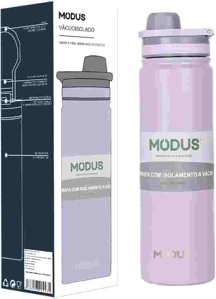 MODUS Garrafa de Água Térmica Inox Esportiva Academia Isolada a Vácuo Aço Inox 750ML (Roxo)