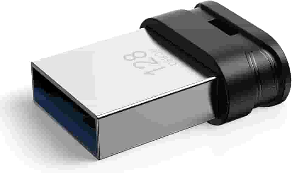 Pen drive USB 3.0 de 128 GB, mini pen drive à prova d'água com orifício de cordão, armazenamento USB portátil para computador, laptop, Smart TV, preto