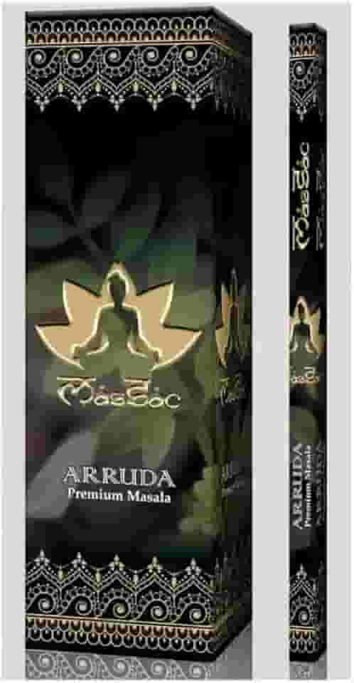 Kit de Incensos de Arruda, 6 Unidades, para Proteção e Limpeza Espiritual