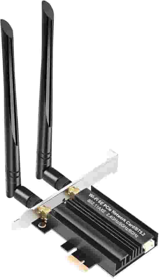 Placa WiFi 6E PCIe WiFi para PC de mesa AX7922 pro, até 5400 Mbps, Bluetooth 5.2, WPA3, adaptador sem fio 802.11AX Tri Band com MU-MIMO, compatível com Windows 10/11 (64 bits*)