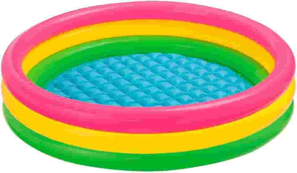 Piscina Por Do Sol, Intex, Rosa/Amarelo/Verde, 131 L