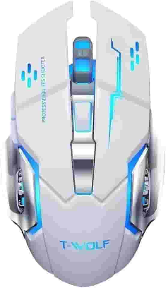Mouse Gamer Q13 Inland Sounds Sem Fio Recarregável 2400 DPI USB Luz LED RGB Silencioso