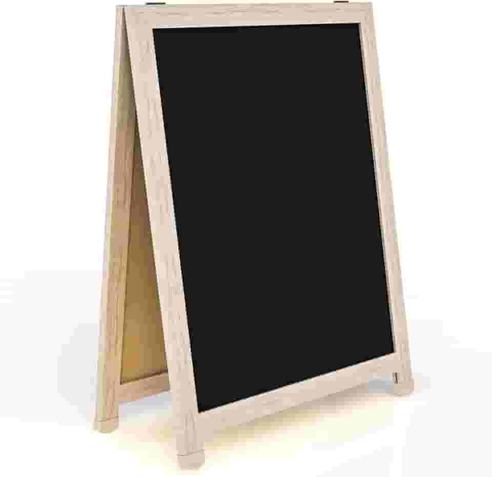 Cavalete de Calçada Duplo Soft Carvalho STALO, 80x60x35