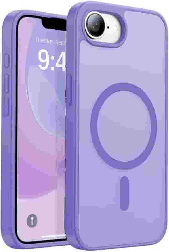 FIT IT Capa Magnética para iPhone 16e Compatível com MagSafe, TPU Slim, Proteção para Câmera (Lilás)