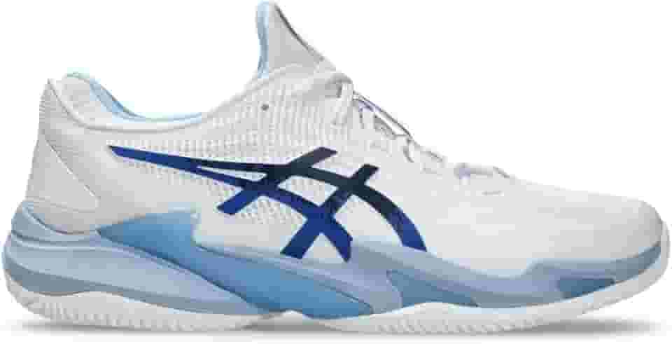 Tenis ASICS Court FF 3 Novak Clay (Saibro) Masculino Branco e Azul