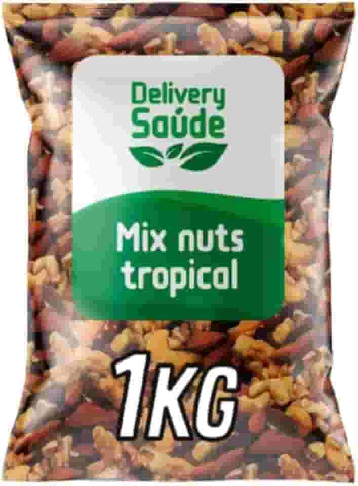 Mix Premium Nuts 1Kg Castanha de Caju/Castanha do Pará/Amêndoas/Nozes/Cranberry/Sem Uva Passa e Sem Amendoim