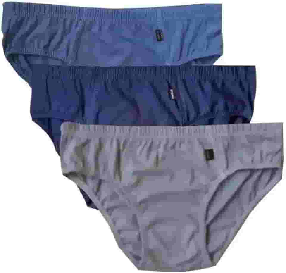 Kit 12 Cueca Slip Tradicional Elástico Embutido 100% Algodão Sortida