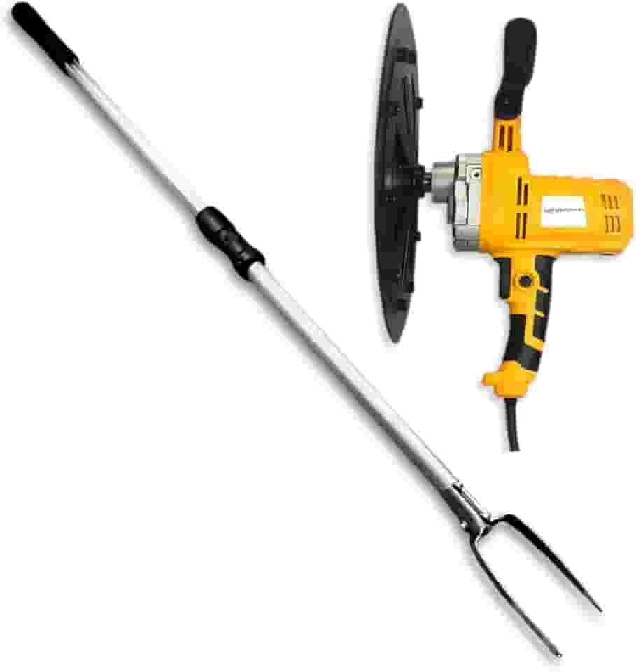 Desempenadeira Elétrica MDE Extensor Regulável Menegotti Para Acabamento de Reboco Kit Profissional (127, Volts)