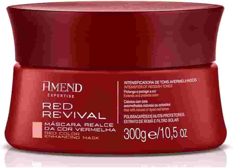 Amend Máscara Realce Da Cor Vermelha Red Revival 300 G