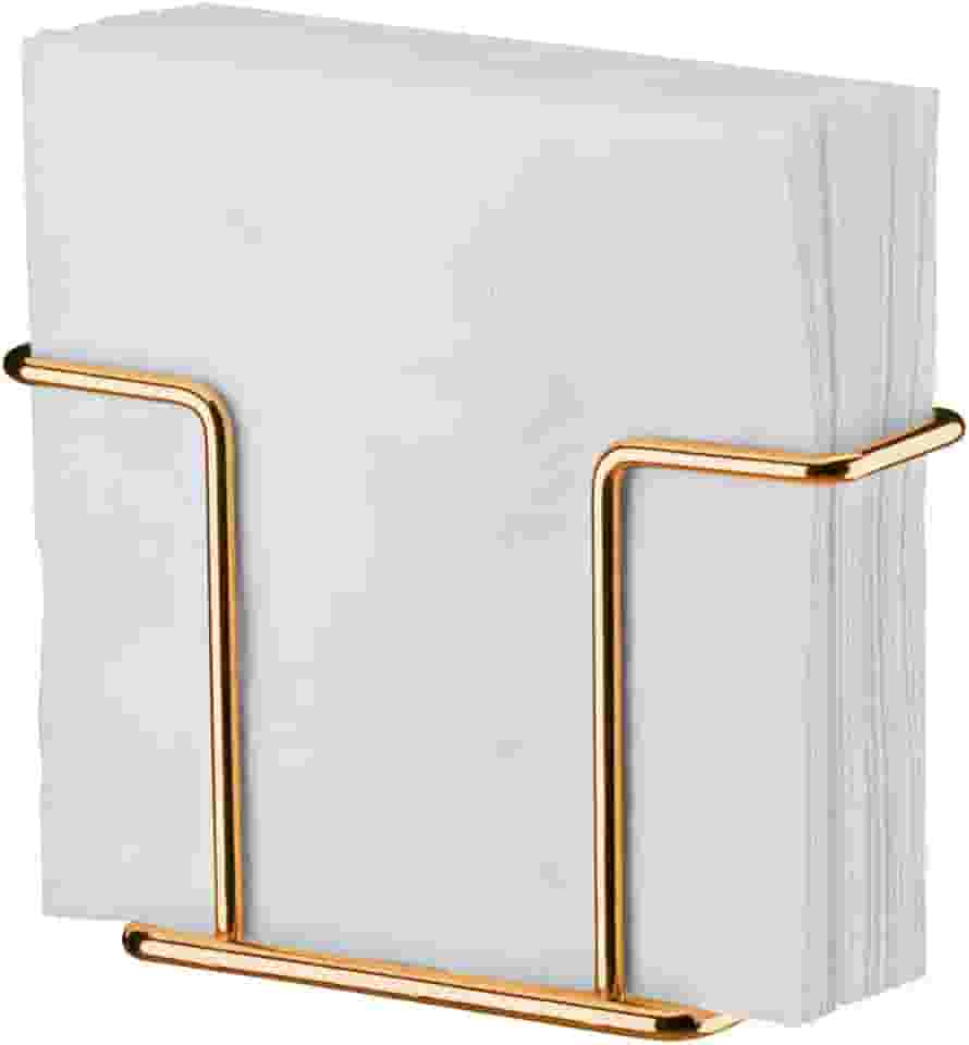 Porta guardanapos pequeno dourado - Linha Caffè - Future