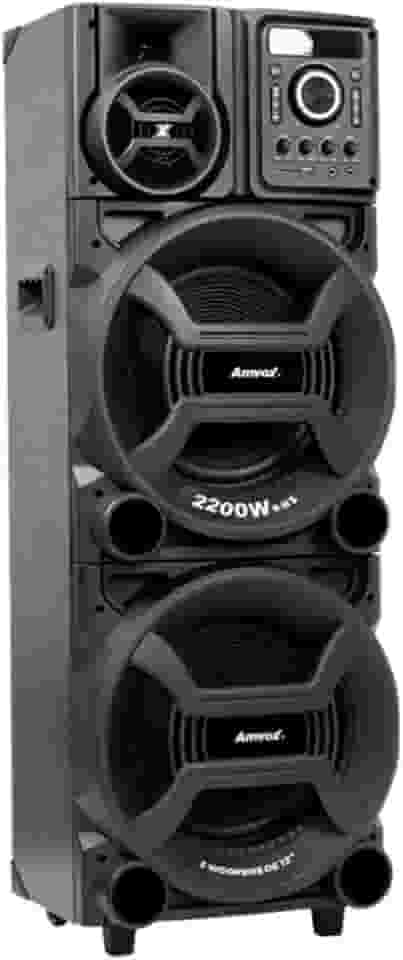 Amvox Caixa de Som Amplificada ACA 2201 Pesadão II - 2200W RMS, Bluetooth, Equalizador, USB