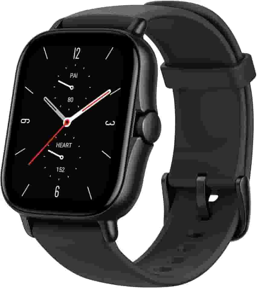 Novo Amazfit GTS 2 A1969 Nova Versão Smartwatch Armazenamento de Música e Reprodução Smartwatch Alexa Relógio embutido para telefone Android IOS (Black) (preto)