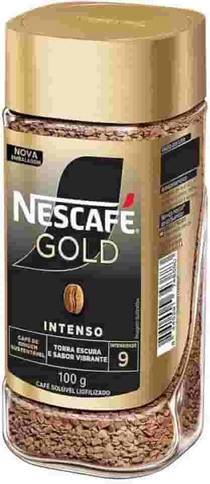 Café Solúvel Nescafé Gold Vidro Liofilizado 100g intensidade 9