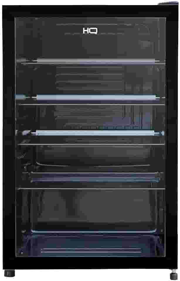 Frigobar Expositor Vertical HQ Vidro Duplo 130 Litros Preto HQ-130FBPVL (127V)