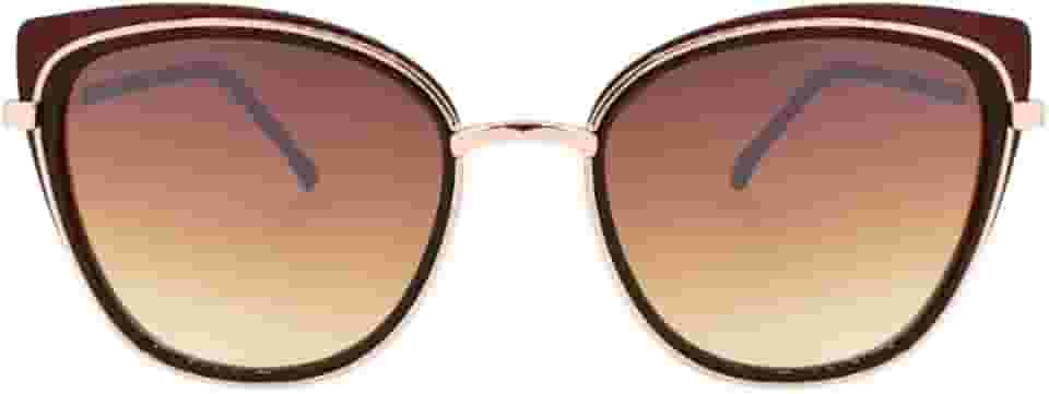 Óculos de Sol Modelo Jade Tipo Gatinho Estilo Vintage Retrô Clássico Blogueira UV400 Feminino Preto, Marrom e Rose Rosa - Cacife Brand