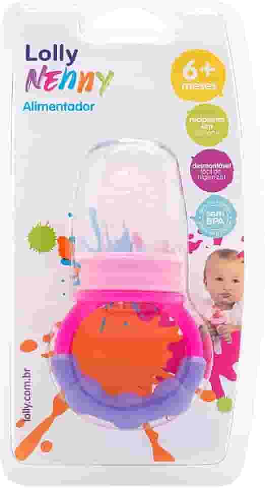 Lolly Alimentador Infantil Silicone Rosa
