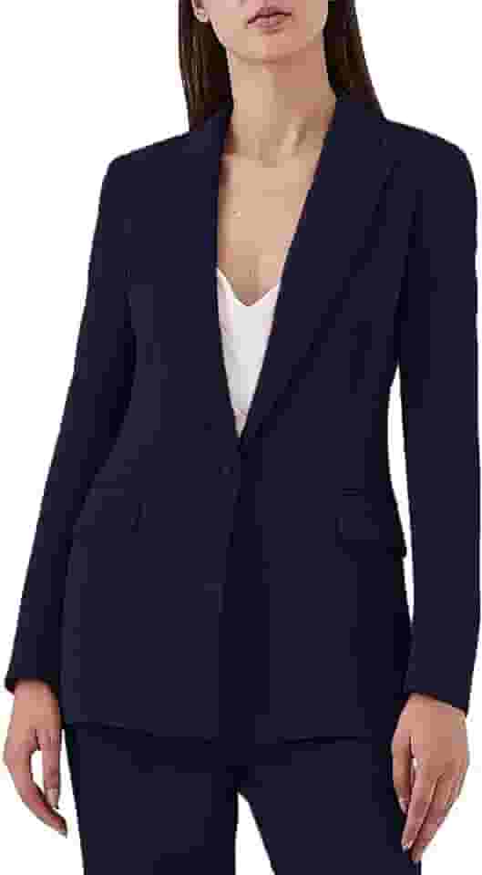 Terno feminino elegante de 2 peças com um botão para mulheres, terno de casamento profissional casual