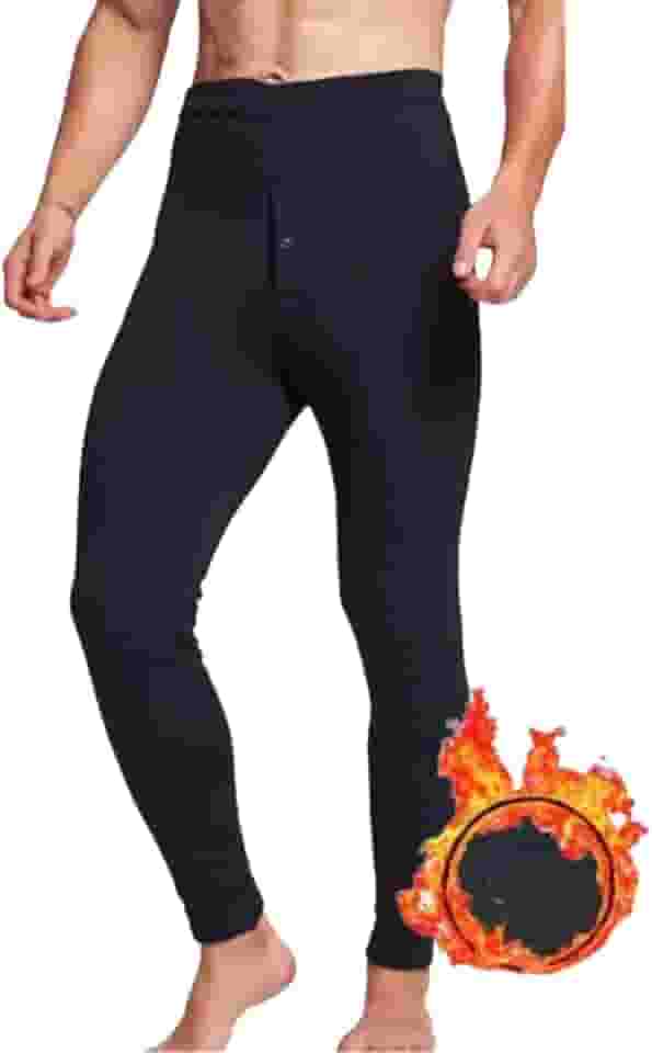 Meia Calça Segunda Pele Termica Masculino Frio Inverno Flanelada Forrada Preto