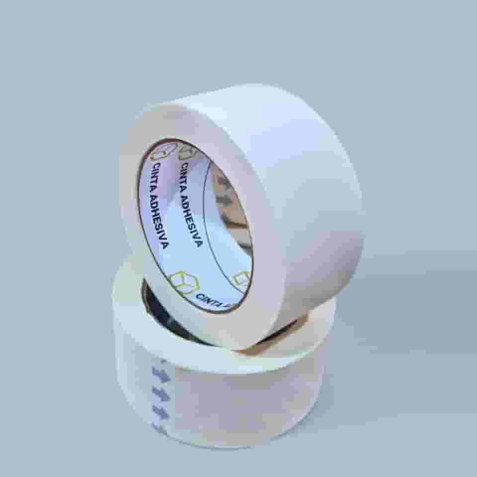 Kit 2 Rolos Fita Crepe 48mm x 50m - Uso Geral, Pintura e Embalagem, Alta Aderência