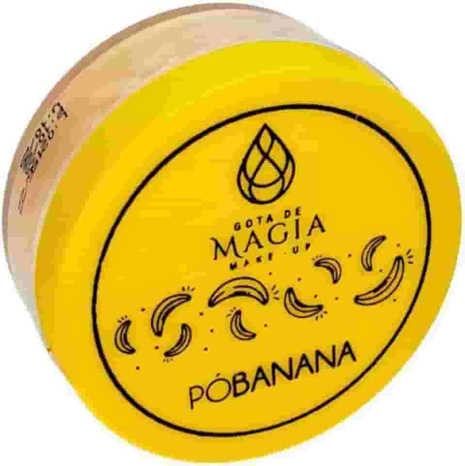 Pó Banana Gota de Magia | Pó Solto Fixador e Selador Ultrafino | Efeito Matte e Iluminador | Sem Flashback | Acabamento Aveludado
