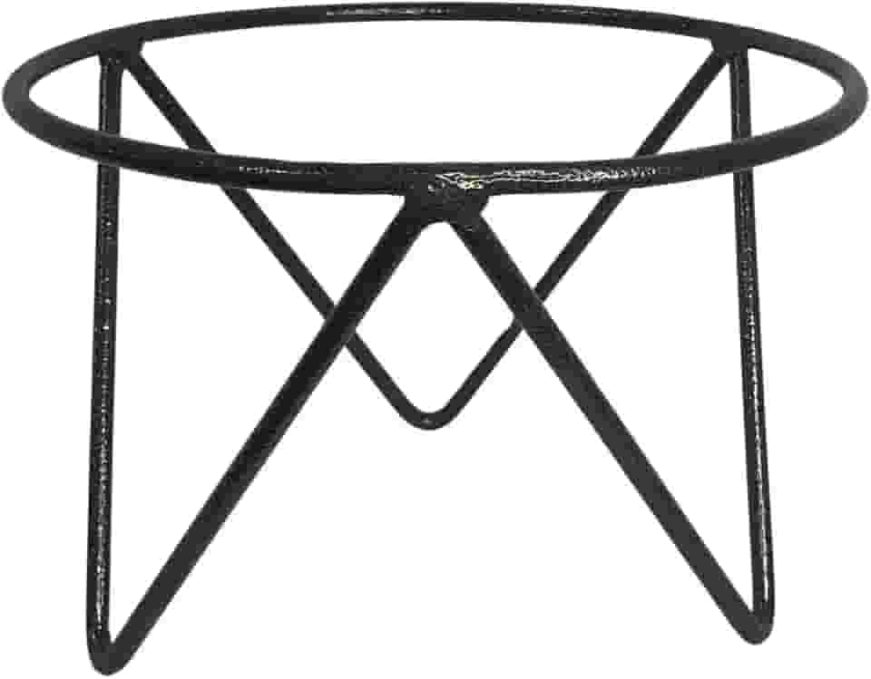 Suporte Tripé de Ferro para Vasos de 20cm Plantas de Chão (Ouro Velho)