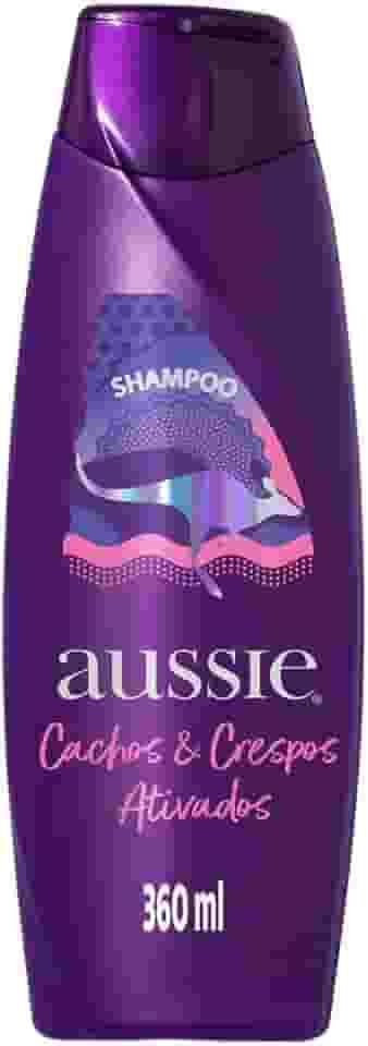 Aussie Cachos e Crespos Ativados Óleo de Coco e de Jojoba Shampoo 360 ml