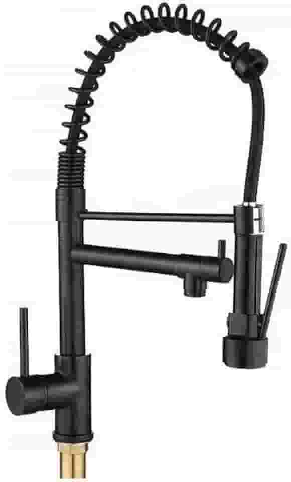 Torneira Gourmet Para Cozinha Monocomando Preta Fosca Black