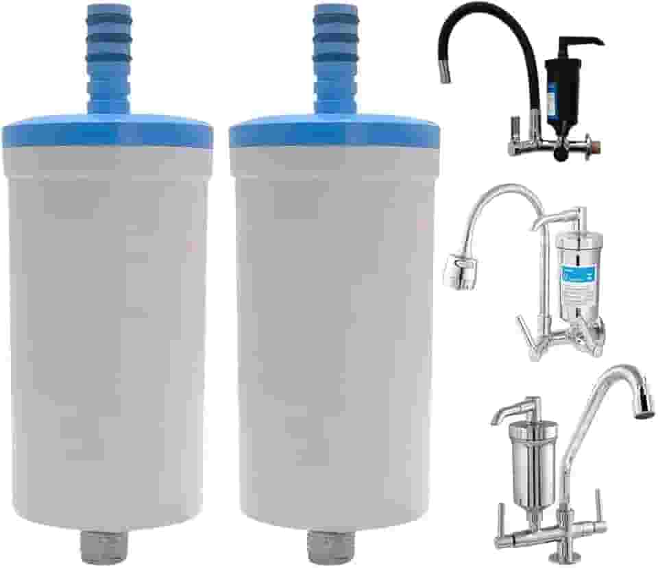 Genérico Kit 02 Refil Vela Filtro Copo Torneira Metal Cozinha Gourmet Pia (Refil para Copo Torneira Pia Universal)