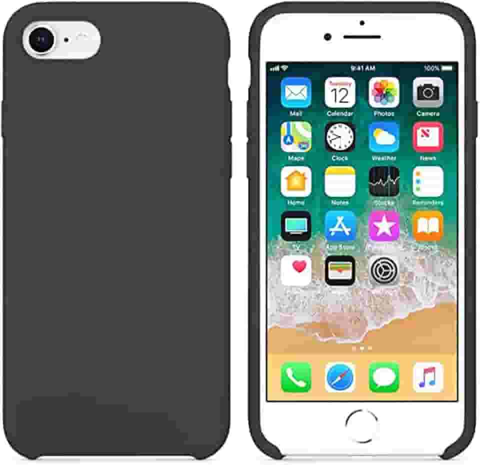 Case Capinha Colorida Capa Slim Flexível Aveludada Compatível Com iPhone 7/8 Vermelha,Preta, Laranja, Amarela, Azul, Rosa, Pink, Branca, Lilás, Marrom, Verde, Roxo ONYK (Cinza)