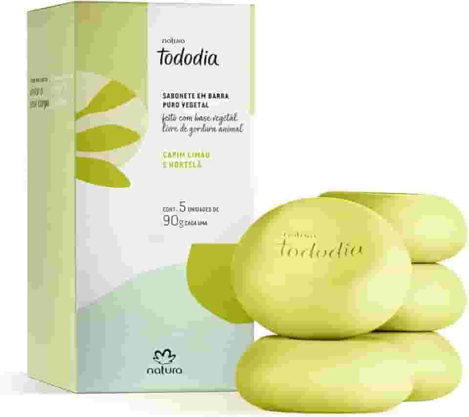 NATURA TODODIA CAPIM LIMÃO E HORTELA SAB BARRA 5X90G