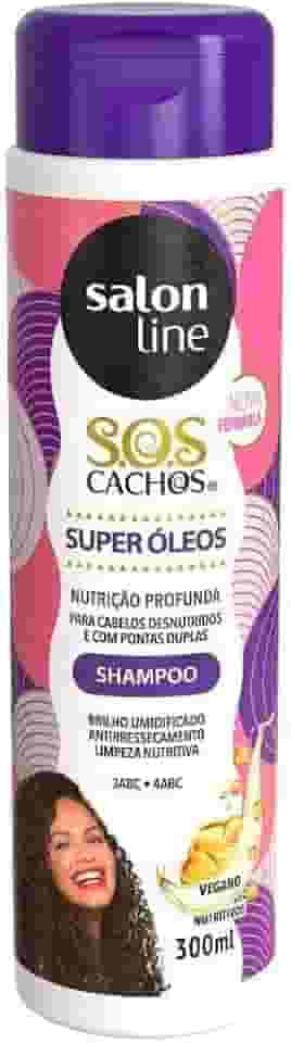Salon Line, Shampoo, SOS Cachos, Super Óleos - Cabelos Ondulados, Cacheados e Crespos, 300 ml