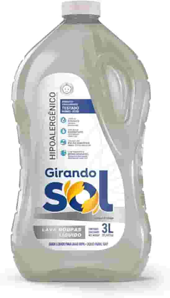 Girando Sol Lava Roupas Líquido Hipoalergênico 3L