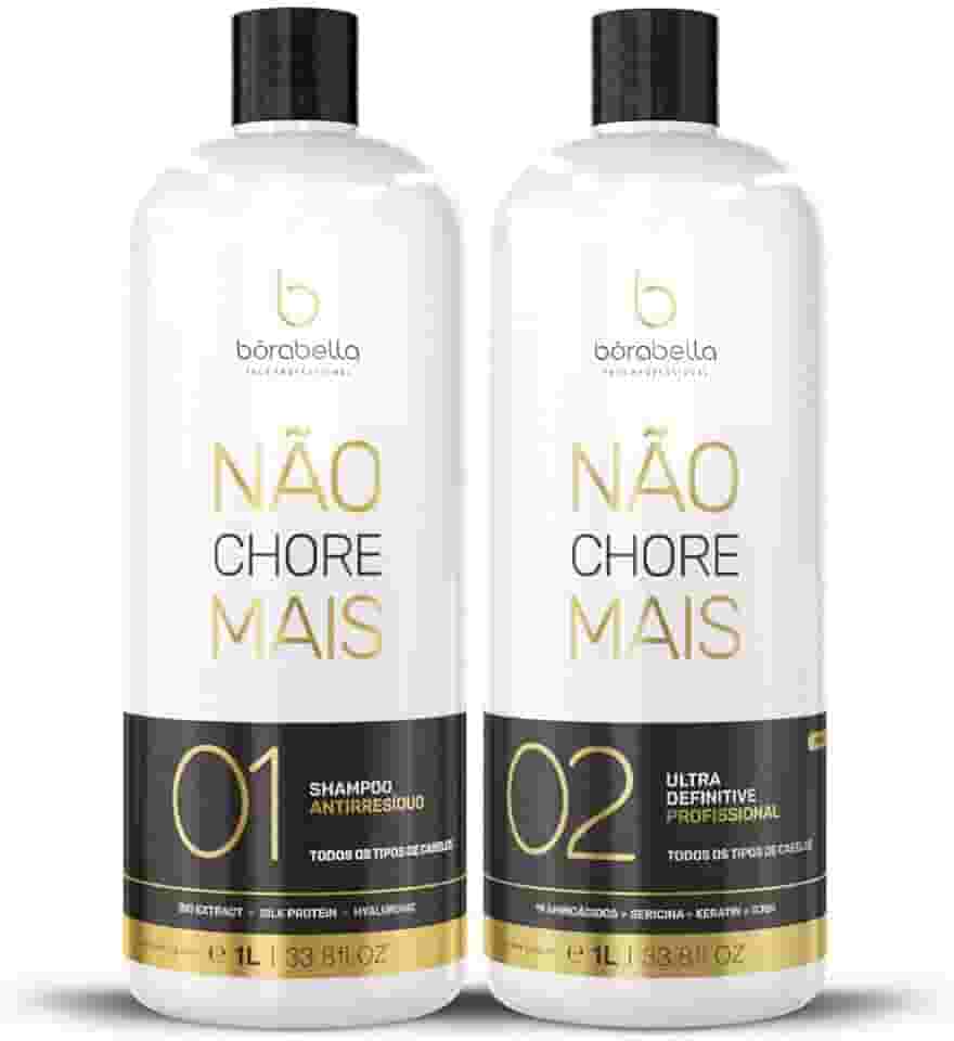 BORABELLA Kit Progressiva Não Chore Mais Tratamento 1000Ml