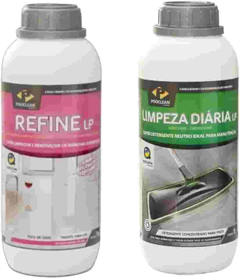 KIT REFINE MANCHAS PORCELANATO + LIMPEZA DIARIA PISOCLEAN 1L