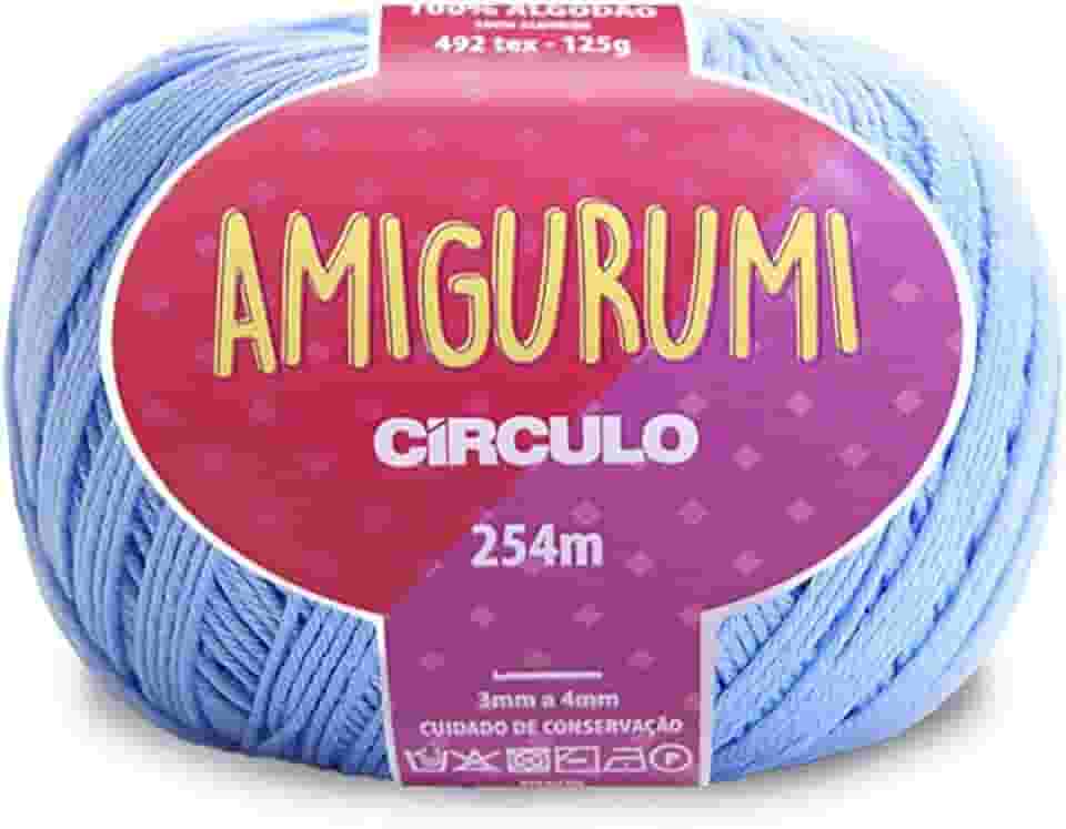 Fio - Amigurumi 100% algodão macio fio de crochê (492tex) 254 metros