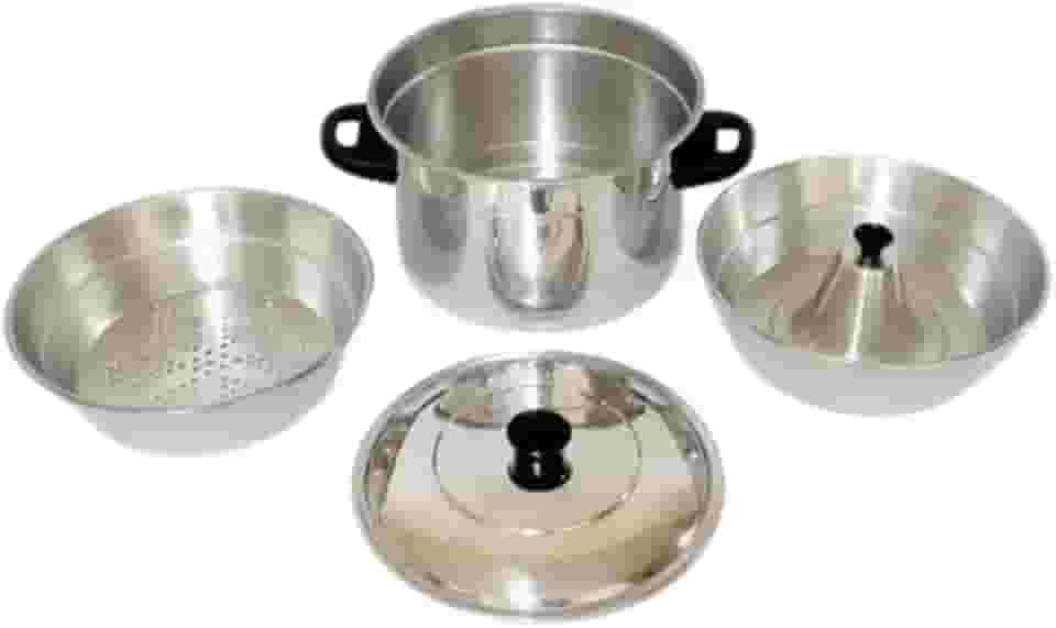 Panela Multiuso 3 em 1 Banho Maria Forma Pudim Alumínio