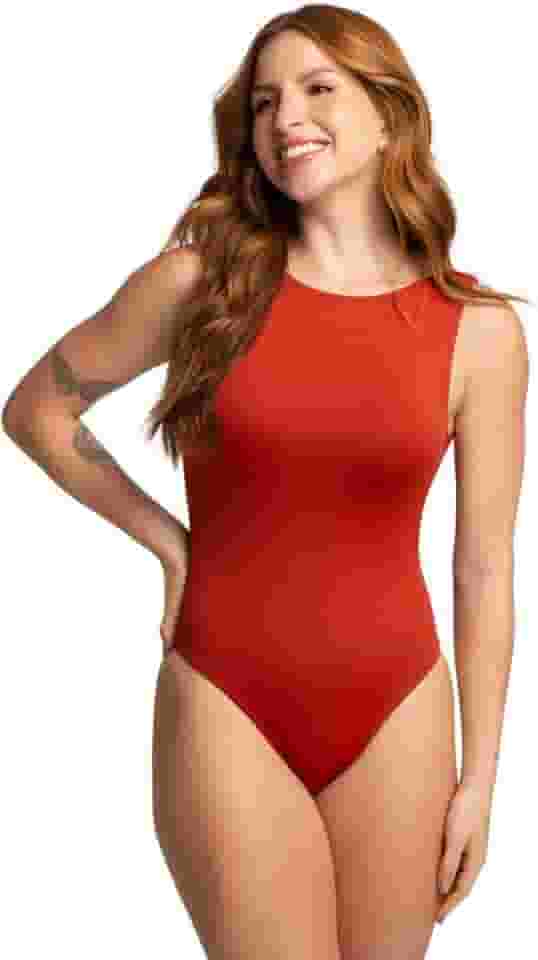 Maio Feminino Praia Liso Decote Costas Sem Bojo Alça Larga