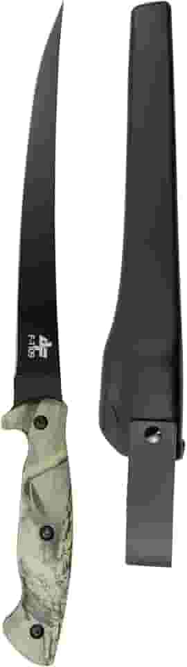 Faca De Filetar Albatroz F-1109 Inox 3CR13 C/ Bainha 38Cm