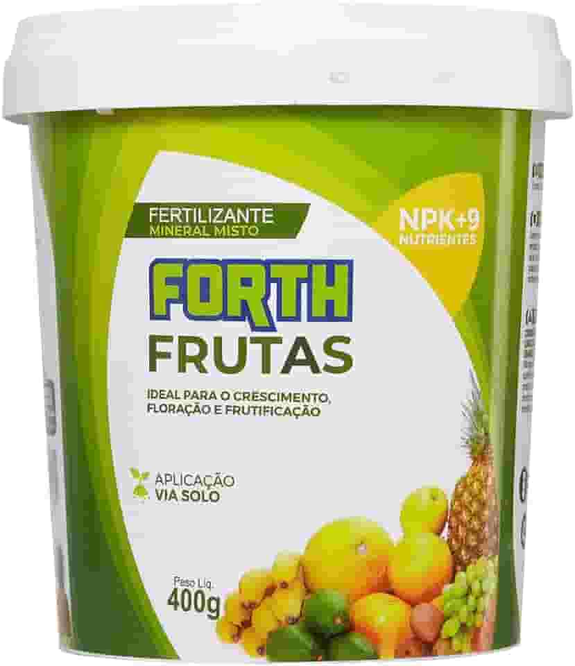 Forth Frutas, Fertilizante, Adubo para Plantas Frutíferas, Nutritivo, Micronutrientes, NPK, Balde, 400g